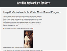 Tablet Screenshot of keyboardsforchrist.com